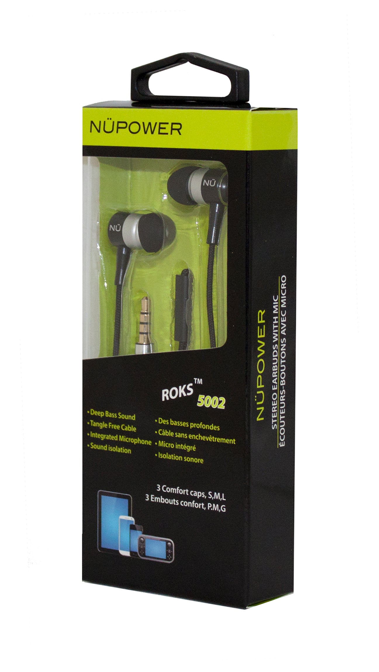 NüPower Stereo Headset 3.5 mm Android/IOS