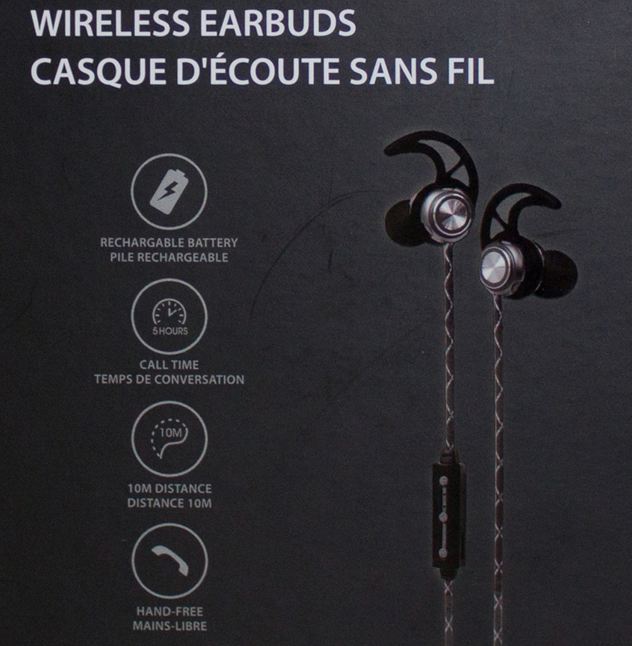 NüPower ROKS 6005BT Wireless Earbuds Black